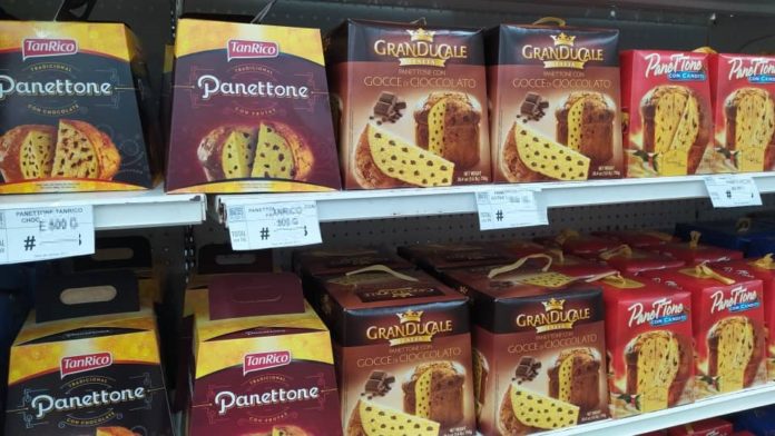 El panettone aparece en anaqueles venezolanos con variedad de precios